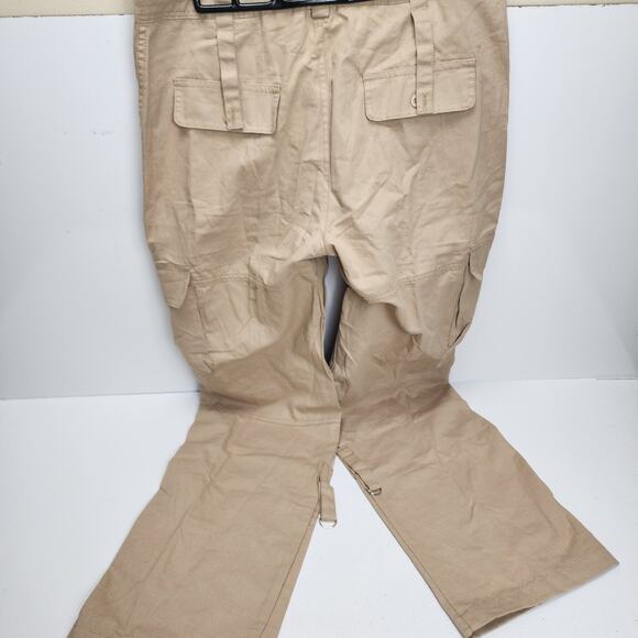 Women's Y2K Cargo Pants Hiking Straight Wide Leg Loose Fit Long Pants Size M - Picture 4 of 8